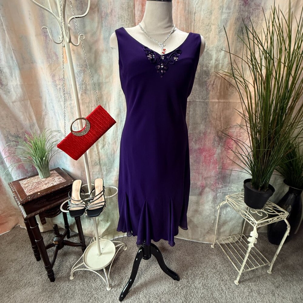 📌S.L. Fashions Timeless Beaded Cocktail - Party - Cruise - Bridesmaid Dress
